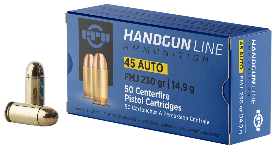 Prvi Partizan .45 ACP/Auto PPH45F 8605003813170 Full Metal Jacket FMJ 230 Grain