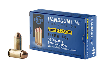 Prvi Partizan 9mm Makarov PPH9MF Full Metal Jacket FMJ 93 Grain