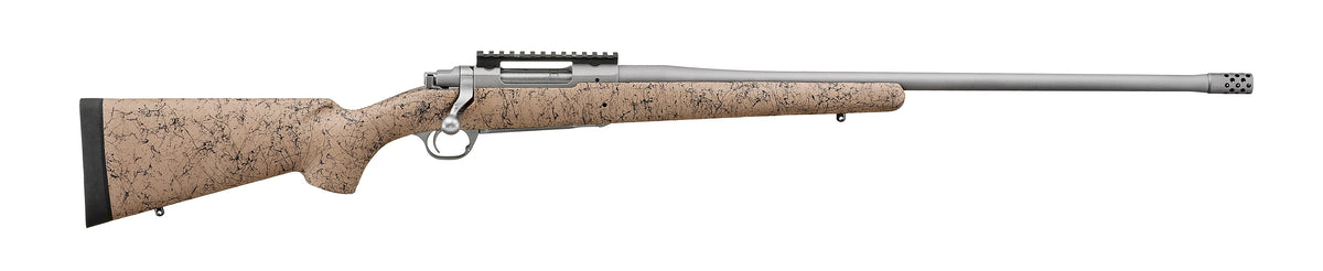 Ruger Hawkeye FTW Hunter 6.5 Creedmoor 4+1 Matte Stainless Threaded Barrel, Picatinny Rail, Speckled Tan/Black HS Precision Stock (Model 57152)