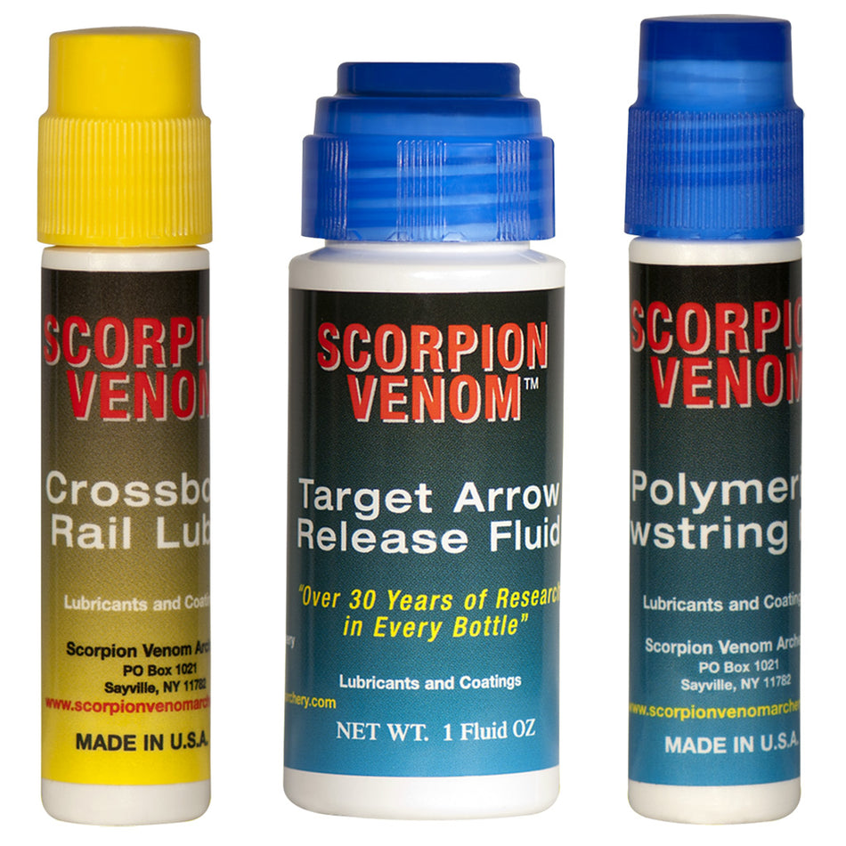 Scorpion Venom Crossbow Care Kit with Rail Lube and String Fluid