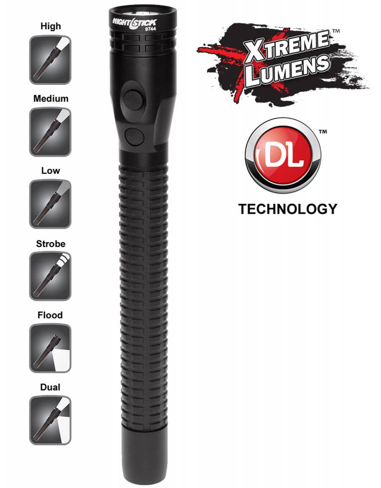Nightstick Full-Size Rechargeable Multi-Function LED Flashlight