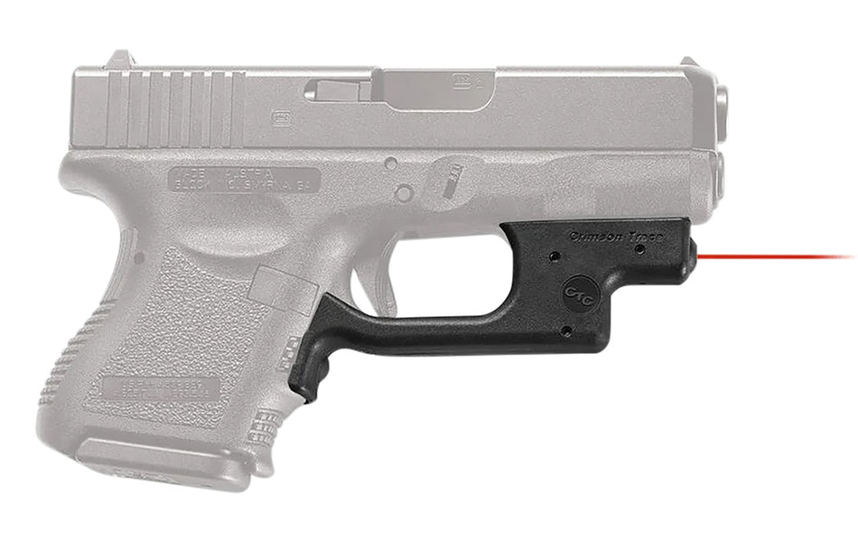 Crimson Trace Laserguard Compatible with Glock Compact & Subcompact Gen3 & 4, Red Laser Black Polymer