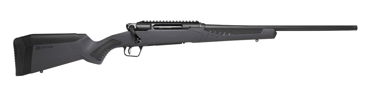 Savage Arms 57906 Impulse Driven Hunter 6.5 Creedmoor 4+1 20" Matte Black Threaded Barrel, Matte Black Carbon Steel Receiver w/Picatinny Rail Gray AccuStock Synthetic Stock, Ambidextrous
