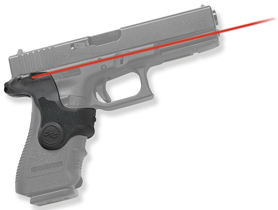 Crimson Trace Lasergrips Compatible with Glock Gen 3 17/17L/19/22/23/31/32/34/35, Red Laser Black Polymer