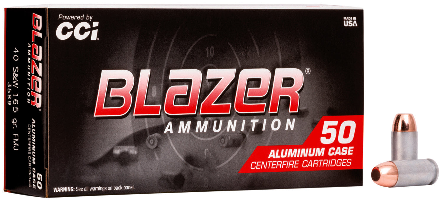 Blazer .40 S&W 3589 Aluminum Total Metal Jacket TMJ 165 Grain