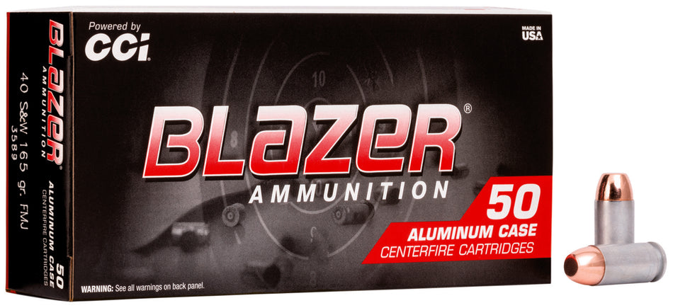 Blazer .40 S&W 3589 Aluminum Total Metal Jacket TMJ 165 Grain