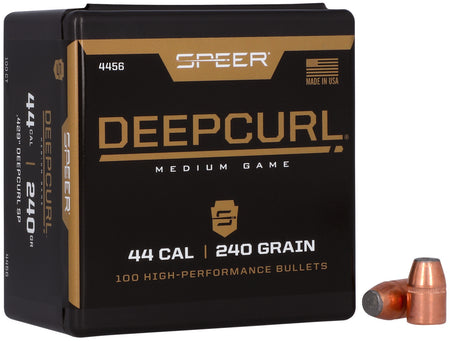 Speer 4456 DeepCurl 44 Caliber .429 240 Grain Soft Point Bullets Box of 100