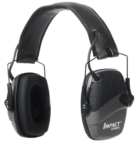 Howard Leight Impact Sport R02524 22 dB Electronic Hearing Muffs Gray/Black Adult