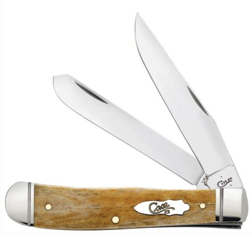 Case Antique Bone Trapper Folding Knife with Fluted Bolsters