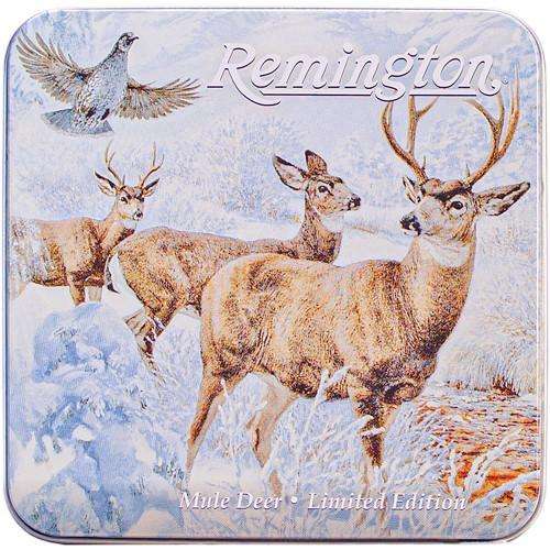 Remington Mule Deer Decorative Tin Collector Gift Knife Set