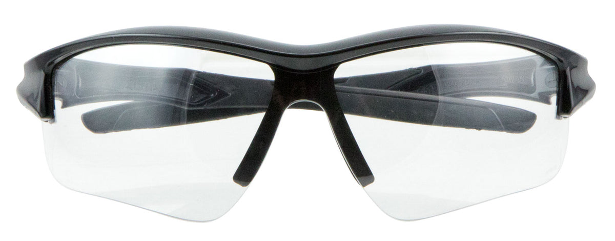 Uvex Acadia Anti-Fog Shooting Glasses Adult Clear Polycarbonate Lens Black Frame