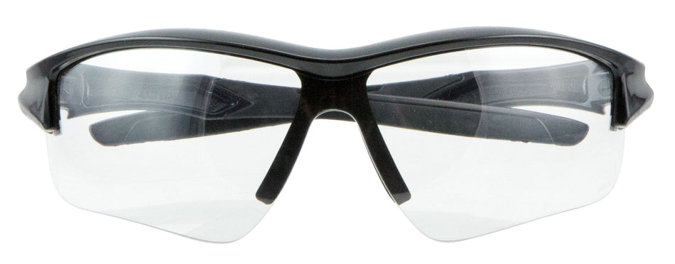Uvex Acadia Anti-Fog Shooting Glasses Adult Clear Polycarbonate Lens Black Frame