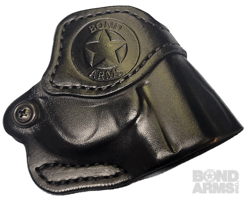 Bond Arms Prem Leather Cross Draw Holster w/Trigger Guard Black