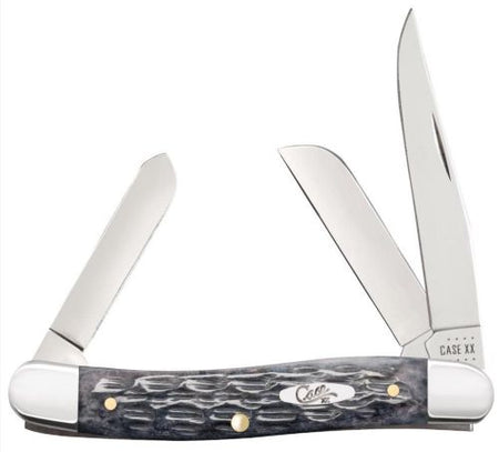 Case Pocket Worn Gray Bone Crandall Jig Medium Stockman Knife
