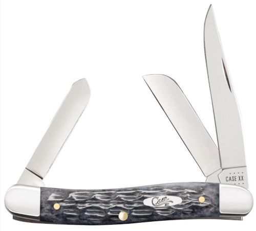 Case Pocket Worn Gray Bone Crandall Jig Medium Stockman Knife