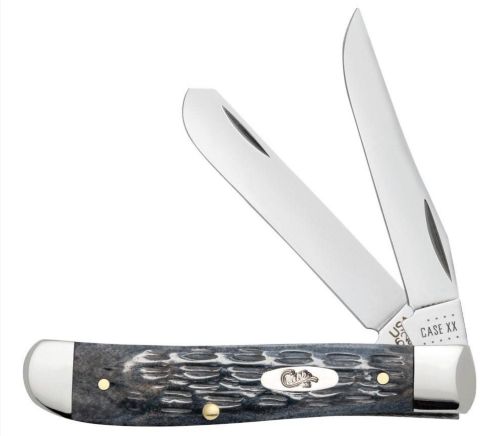 Case Pocket Worn Gray Bone Crandall Jig Mini Trapper Knife