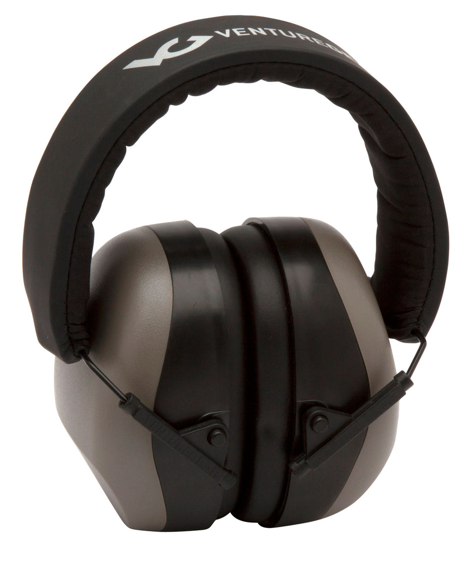 Pyramex Venture Gear V80 Foam Muff 26 dB NRR Over-the-Head Orange Gray/Black with Earplugs 1 Pair