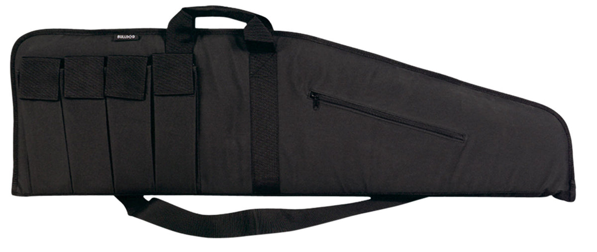 Bulldog BD423 Extreme Tactical 25" Black Nylon Water-Resistant Case with Tricot Lining and Magazine Pouches