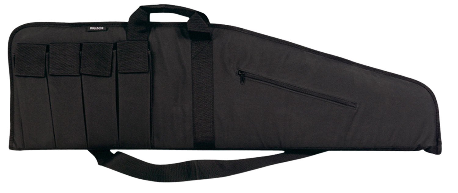 Bulldog BD423 Extreme Tactical 25" Black Nylon Water-Resistant Case with Tricot Lining and Magazine Pouches