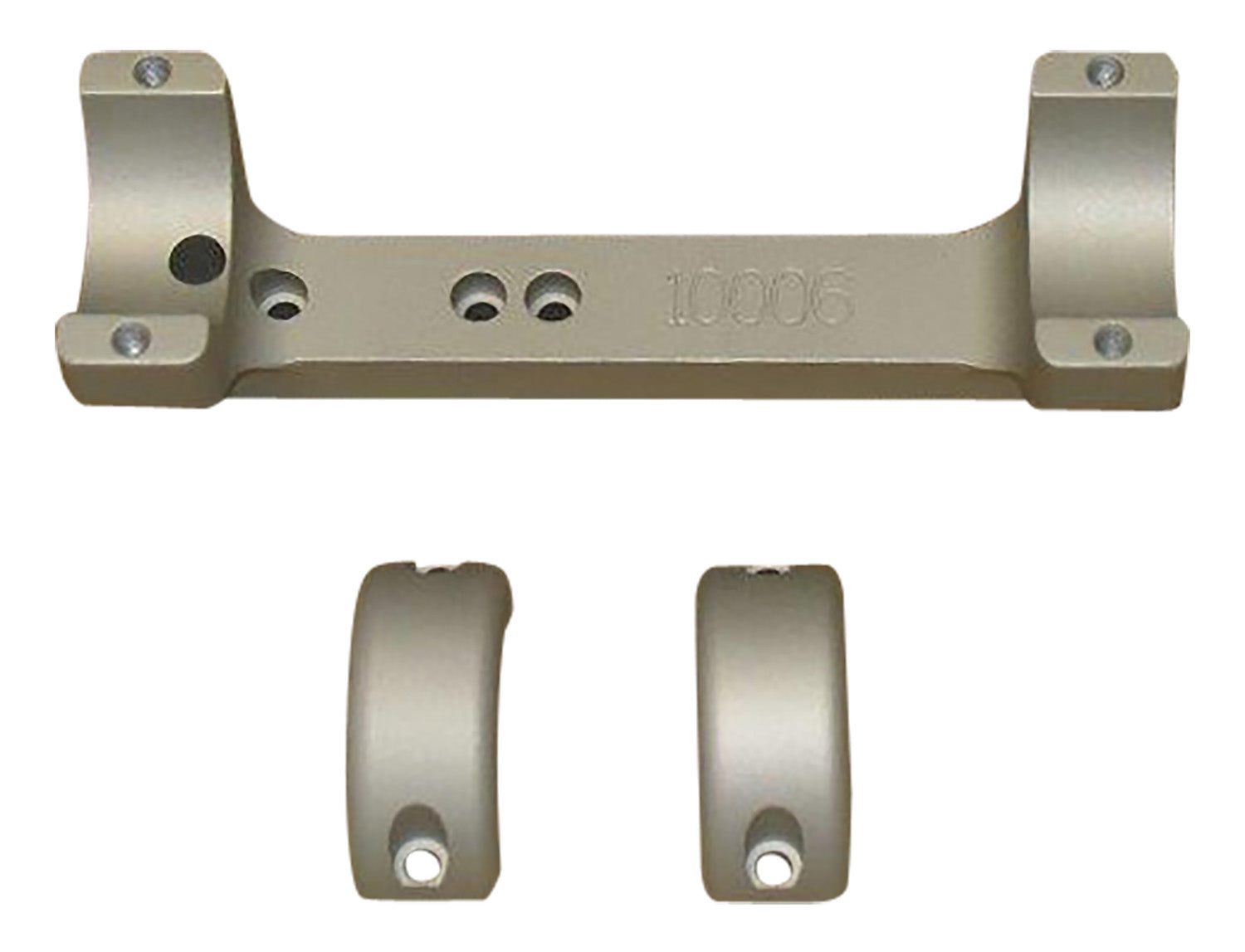 DNZ Game Reaper 10005 Thompson/Center 1" Scope Ring and Mount Combo Silver