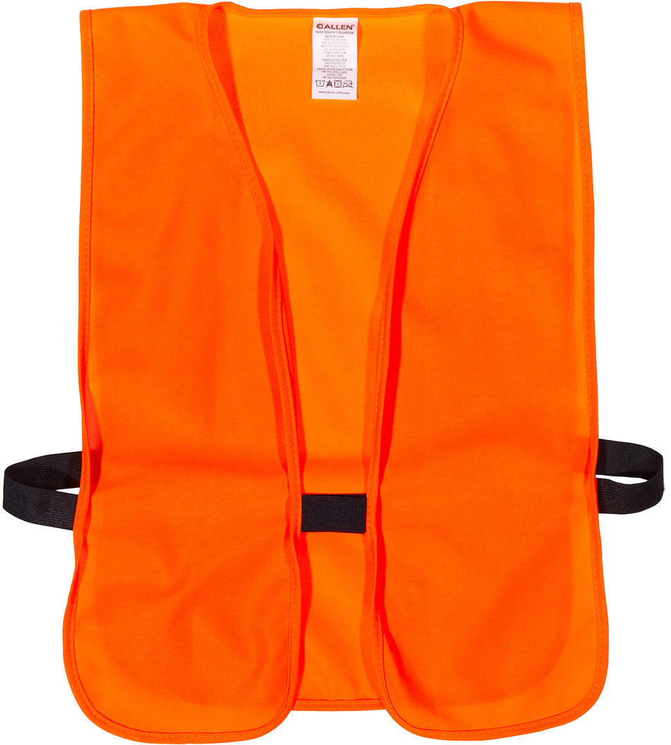 Allen Youth Blaze Orange Hunting Safety Vest Polyester 15751