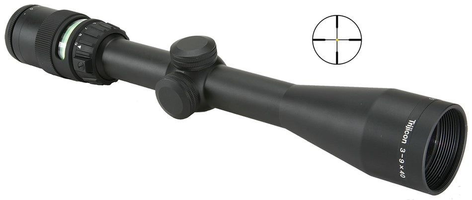 Trijicon 200002 AccuPoint 3-9x40mm Variable Riflescope Black Anodized 1" Tube Illuminated Duplex w/Green Dot Reticle