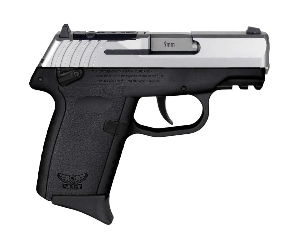 SCCY CPX1TTBKRDRG3 9mm Pistol - Two-Tone/Black Grip, Manual Safety