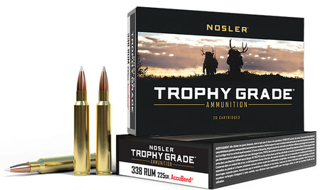 Nosler .338 RUM 60083 Trophy Grade Nosler AccuBond 225 Grain