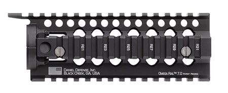 Daniel Defense 0100510001 Omega Rail 7" AR-15 Carbine Length Aluminum Black Anodized Picatinny Rail