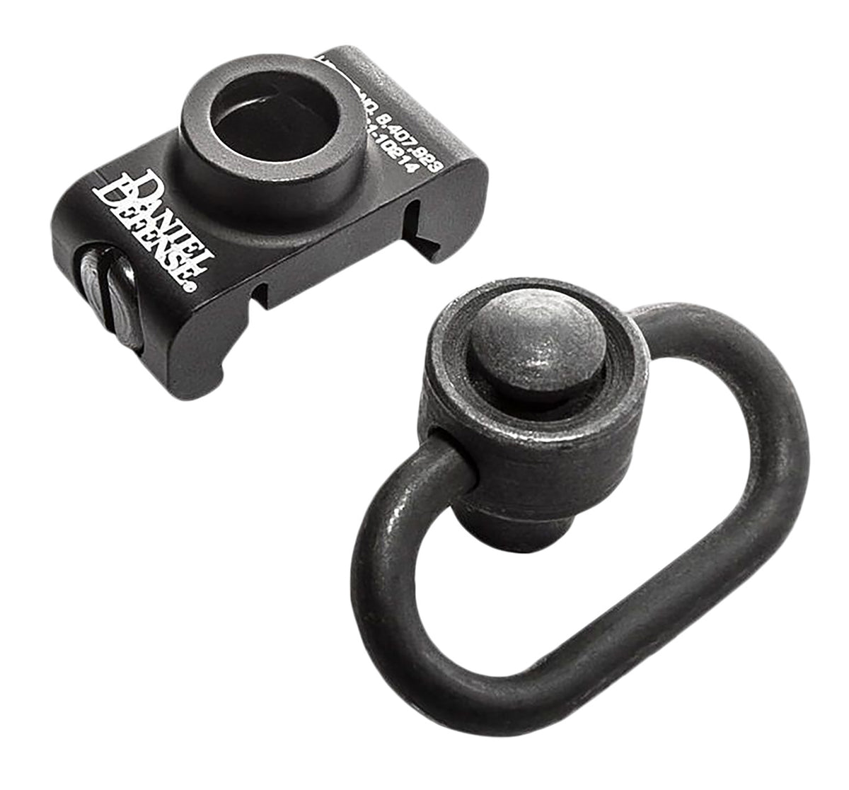 Daniel Defense 0302130029 Picatinny Rail QD Swivel Attachment Black Aluminum 1.25"