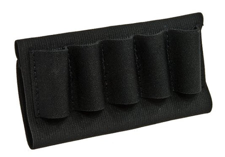 Blackhawk Shotgun Buttstock Shell Holder Black Nylon 5-Round Elastic Sleeve