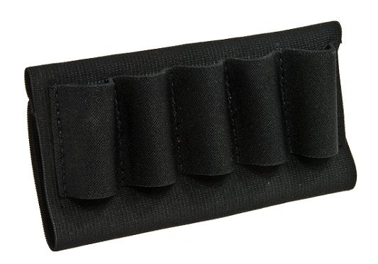 Blackhawk Shotgun Buttstock Shell Holder Black Nylon 5-Round Elastic Sleeve