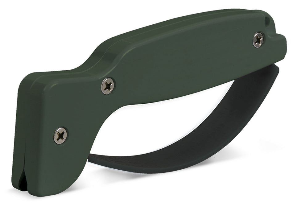 AccuSharp 008C Hand Held Hard Diamond Sharpener, OD Green Ergonomic Handle