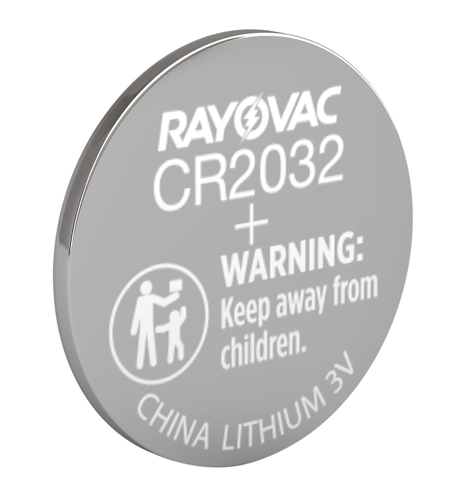 Rayovac KECR20321 CR2032 Lithium Coin Battery 3.0 Volts 225mAh