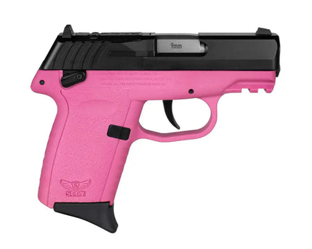 SCCY CPX1 9mm Pistol, Black Slide/Pink Grip, Manual Safety
