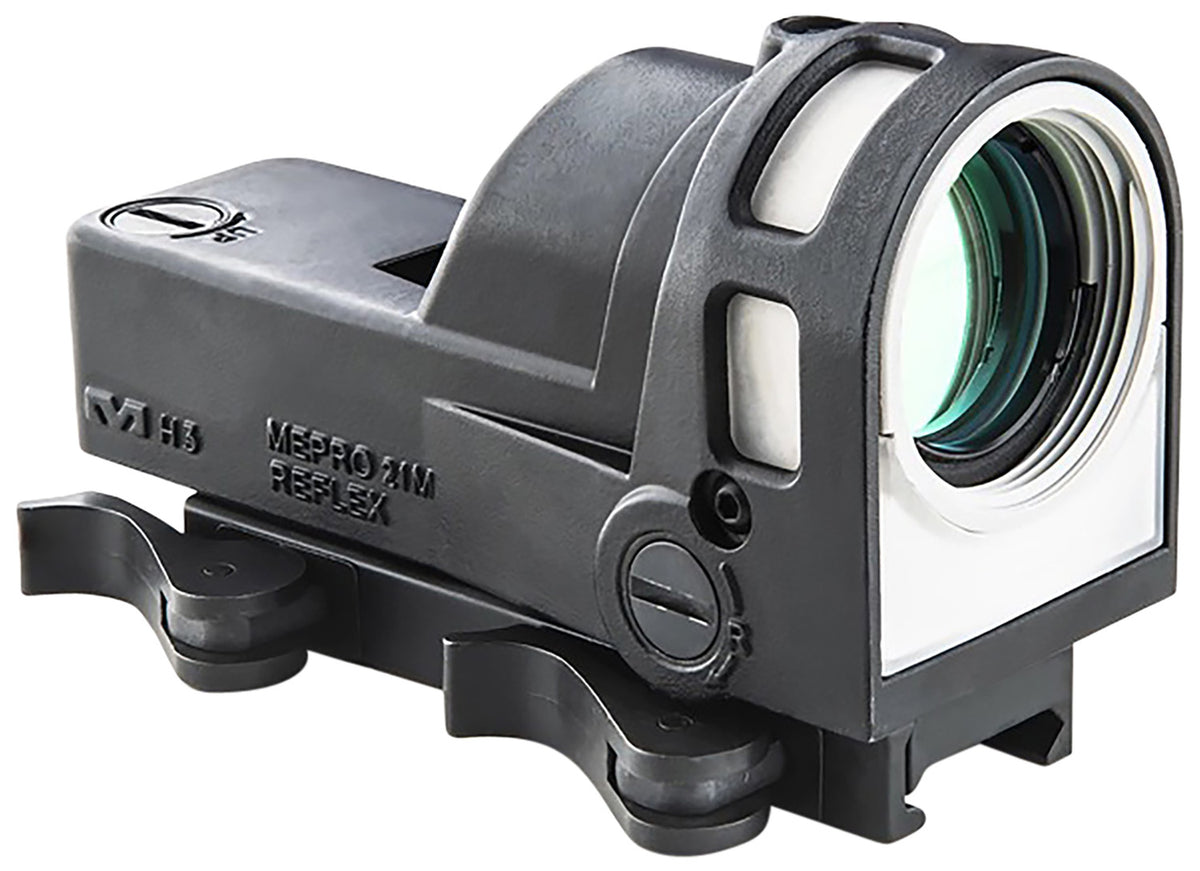 Mepro M21 1x 30mm 4.3 MOA Bullseye Reflex Sight, Fiber-Optic and Tritium, Black