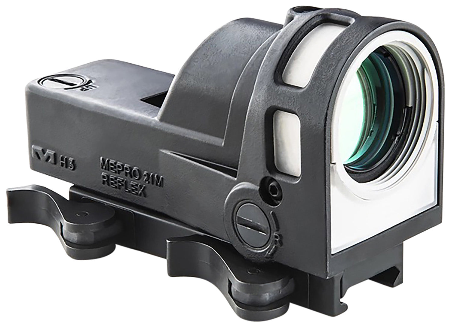 Mepro M21 1x 30mm 4.3 MOA Bullseye Reflex Sight, Fiber-Optic and Tritium, Black