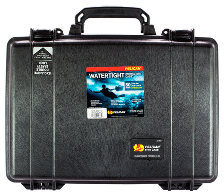Pelican Protector Laptop Case 1470000110 Black Polymer 16" Interior Lockable
