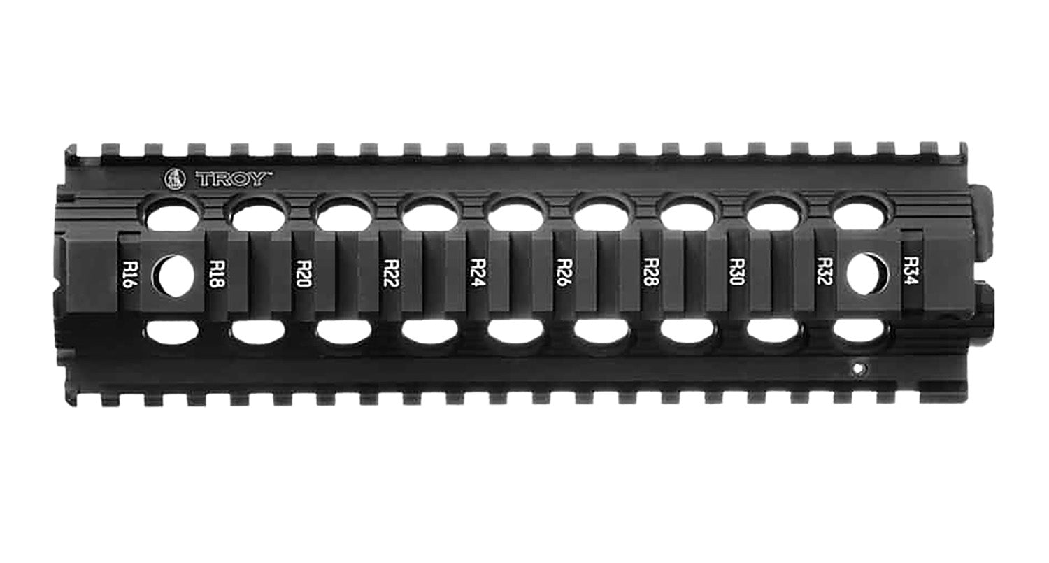 Troy Ind SRAIMRFD9BT00 9-Inch Drop-In Rail AR-15 Black Anodized Aluminum