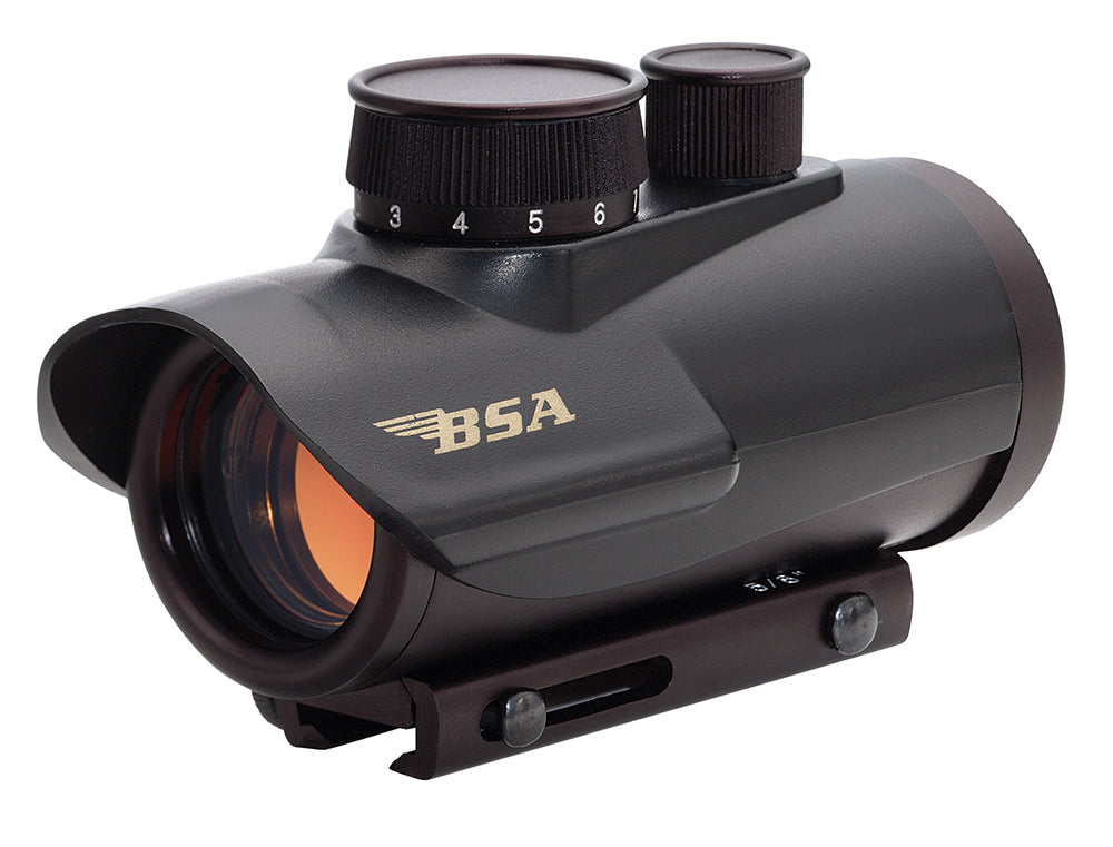 BSA RD30 1x 30mm Red Dot Optic Matte Black 5 MOA 11 Brightness Settings