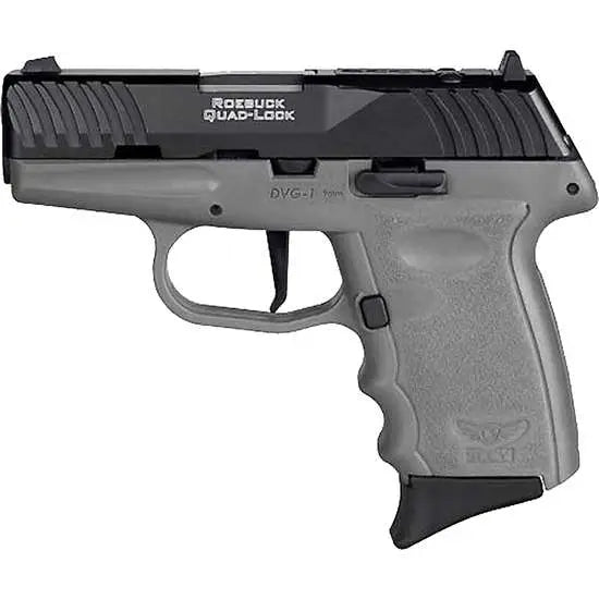 SCCY DVG-1 9MM Black/Steel Gray Grip Striker-Fired Pistol