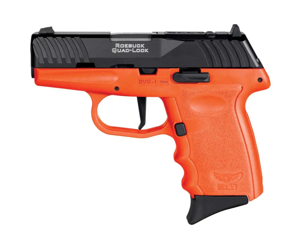 SCCY DVG-1 9MM Black/Orange Grip Striker-Fired Pistol