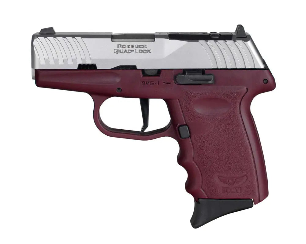 SCCY DVG-1 9MM Titanium/Crimson Grip Striker-Fired Pistol