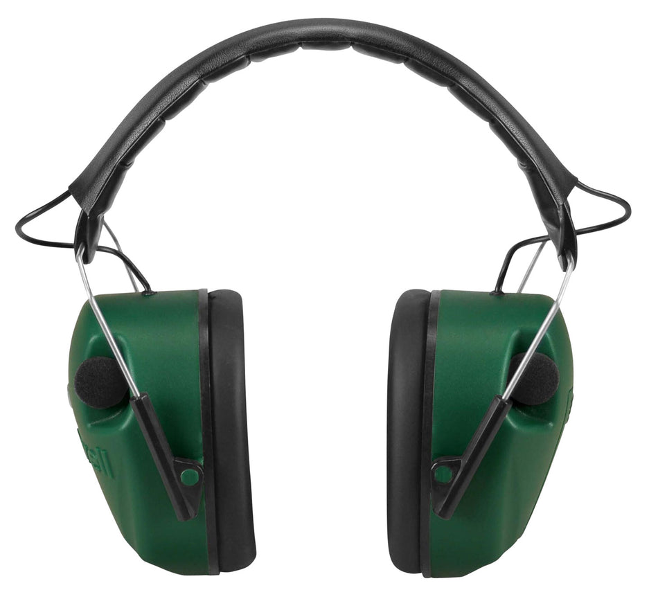 Caldwell 497700 E-Max 25 dB Electronic Earmuff Over the Head Green/Black with Audio Jack