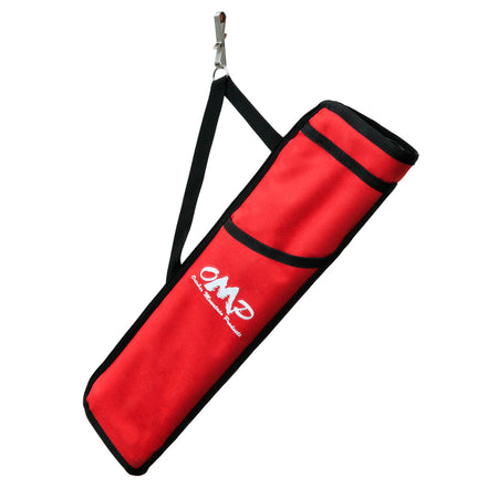 October Mountain Hip Quiver 3-Tube Red Reversible RH/LH