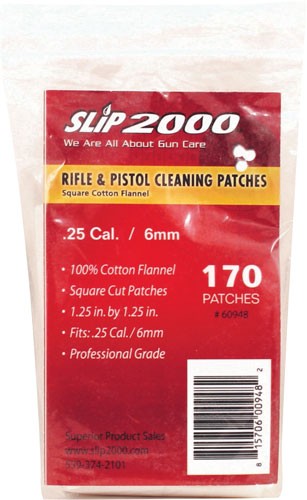 Slip 2000 170-Count .25 Cal/6mm 1.25-Inch Cleaning Patches