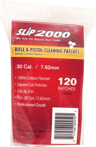 Slip 2000 120-Count .30 Cal/7.62mm 2-Inch Cleaning Patches