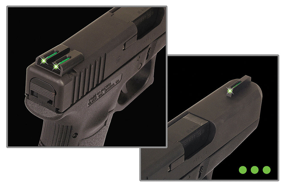 TruGlo TG131MPT TFO Tritium Fiber Optic Front and Yellow Rear Sight Smith & Wesson M&P Shield M2.0