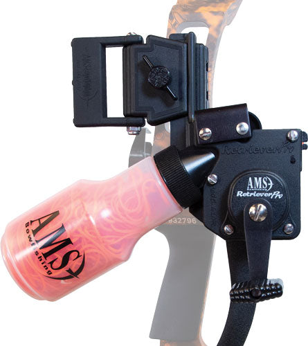 AMS Retriever Pro RH Bowfishing Reel with 25-Yard Orange 200lb Line