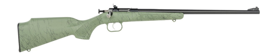 Crickett KSA2342 My First Rifle Gen2 .22 LR Single-Shot 16.13" Blued Barrel, Green w/Black Webbing Synthetic Stock